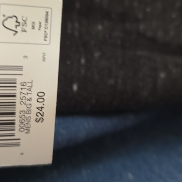 SONOMA BRAND MEN'S BIG AND TALL SOFT CREWNECK BLUE AND GRAY SHIRT SIZE 3XB - Picture 6 of 13